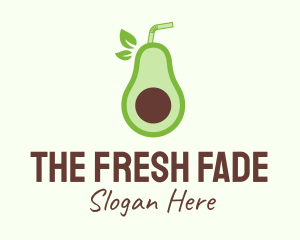 Avocado Milkshake Drink logo design