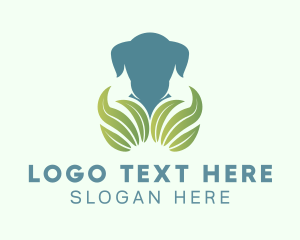 Eco Friendly Puppy Leaf logo