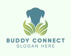 Eco Friendly Puppy Leaf logo design