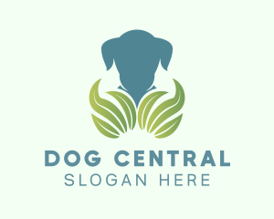 Eco Friendly Puppy Leaf logo design