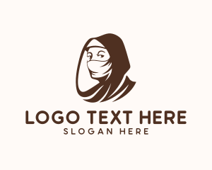 Woman Bedouin  Ghutra logo