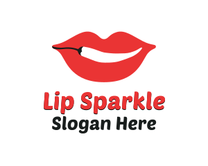 Red Lip Chili logo design