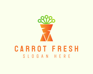 Carrot Farm Circuit logo design