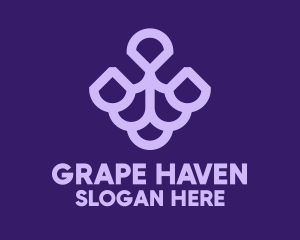 Purple Grape Fruit  logo design