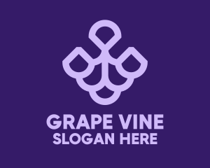 Purple Grape Fruit  logo design