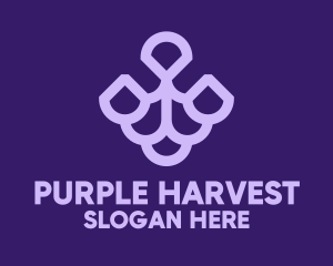 Purple Grape Fruit  logo design