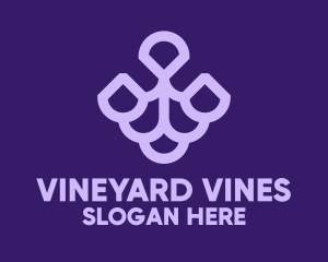 Purple Grape Fruit  logo design