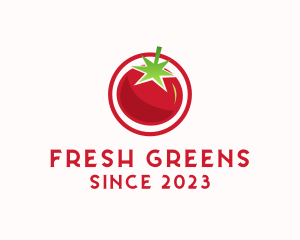 Fresh Tomato Fruit logo design