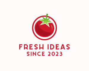 Fresh Tomato Fruit logo design