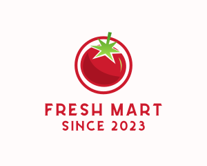 Fresh Tomato Fruit logo design