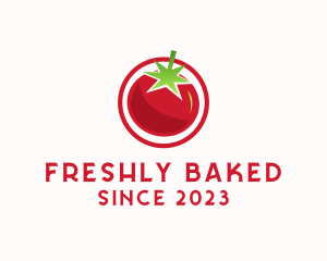 Fresh Tomato Fruit logo design