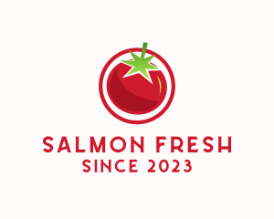 Fresh Tomato Fruit logo design