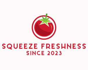 Fresh Tomato Fruit logo design