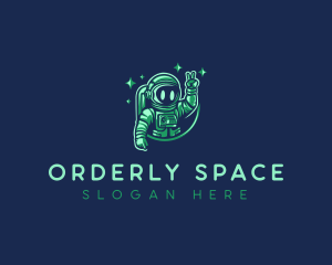 Outer Space Astronaut logo design