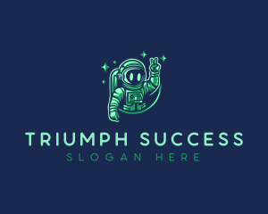 Outer Space Astronaut logo design