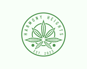 Marijuana Herb Badge logo