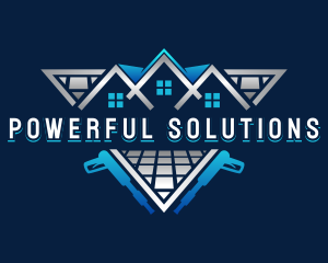 Floor Power Washer Cleaning logo design