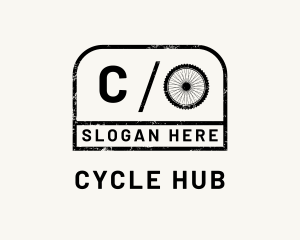 Grunge Minimalist Cycling logo design