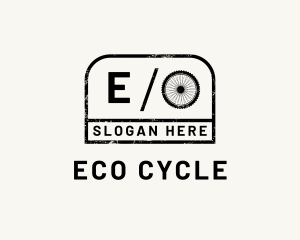 Grunge Minimalist Cycling logo design