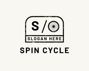 Grunge Minimalist Cycling logo design