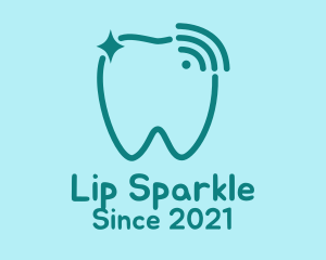 Sparkling Tooth Signal  logo design