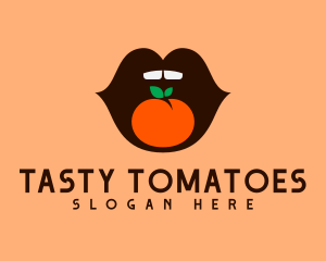 Sexy Tomato Lips logo design