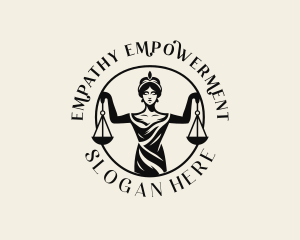 Paralegal Female Justice logo design