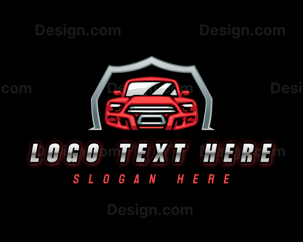 Mechanical Racing Car Logo