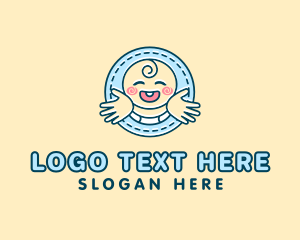 Baby Hug Cartoon logo