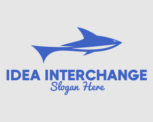 Blue Sea Shark Logo