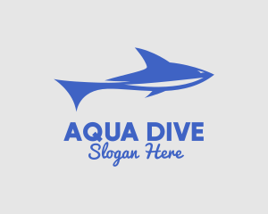 Blue Sea Shark logo design