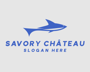 Blue Sea Shark logo design