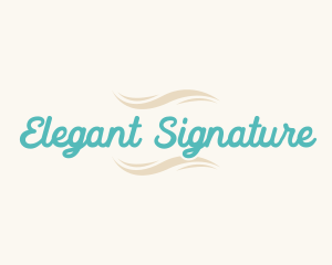 Elegant Handwritten Signature logo