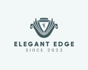 Elegant Hotel Shield logo design