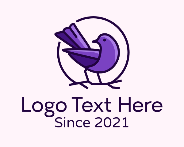 Purple logo example 2