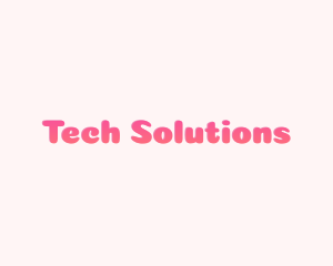 Gradient Pink Text logo