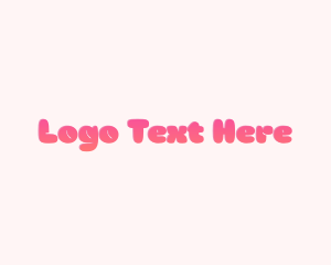 Gradient Pink Text logo