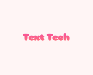 Gradient Pink Text logo design