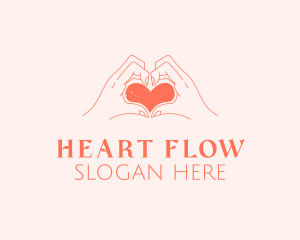 Orange Heart Hands logo