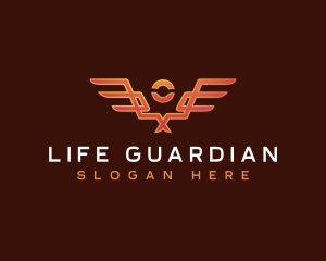 Guardian Angel Wings logo design