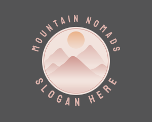 Natural Mountain Scenery logo design