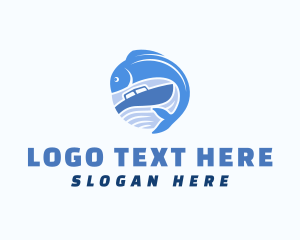 Ocean Fishing Boat logo