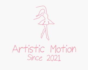 Pink Ballet Dancer logo