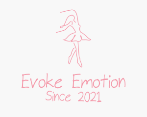 Pink Ballet Dancer logo