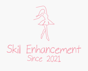 Pink Ballet Dancer logo