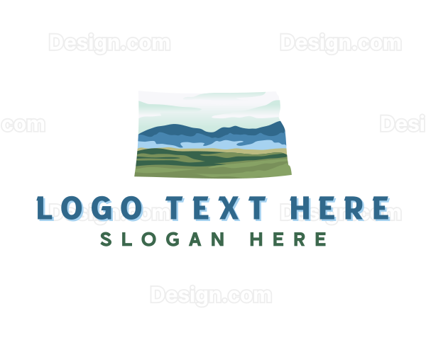 North Dakota Outdoor Landscape Logo