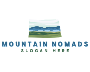 North Dakota Outdoor Landscape logo design