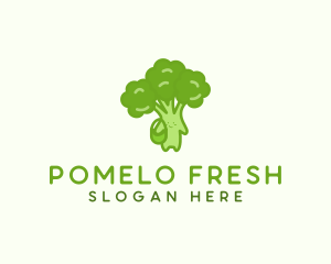 Broccoli Fresh Vegetable Vegetarian logo design