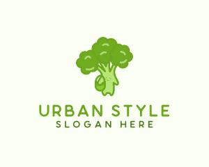 Broccoli Fresh Vegetable Vegetarian logo