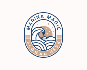 Coastal Sea Waves logo design